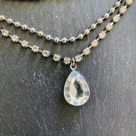 Stunning Coachella Choker Rhinestone Necklace - Picture 4 of 8